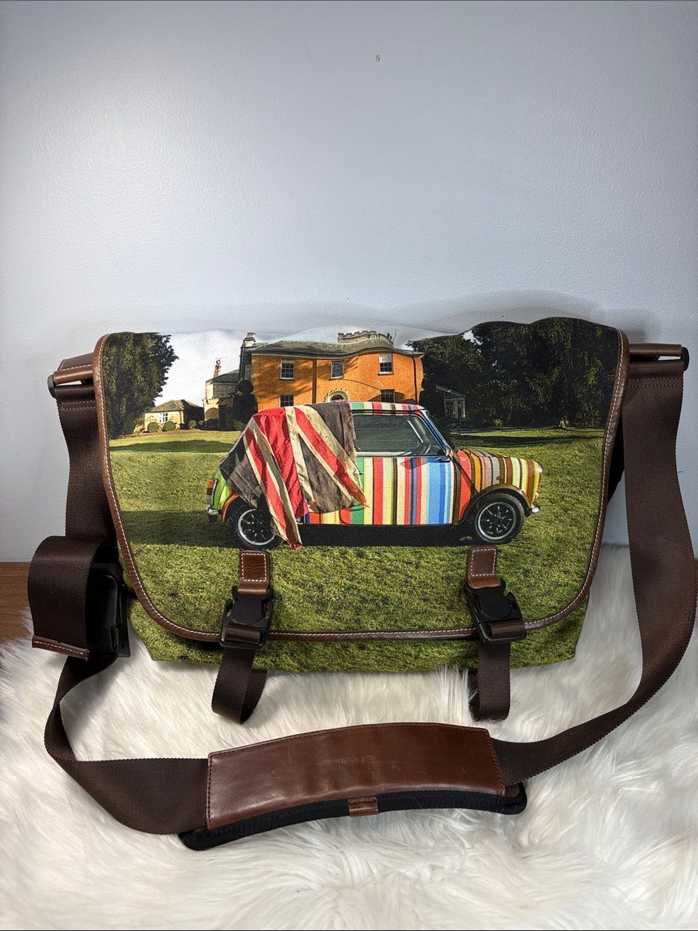 Paul Smith Limited Edition Travel Bag/Courier Bag Unisex Mini Cooper Union Jack